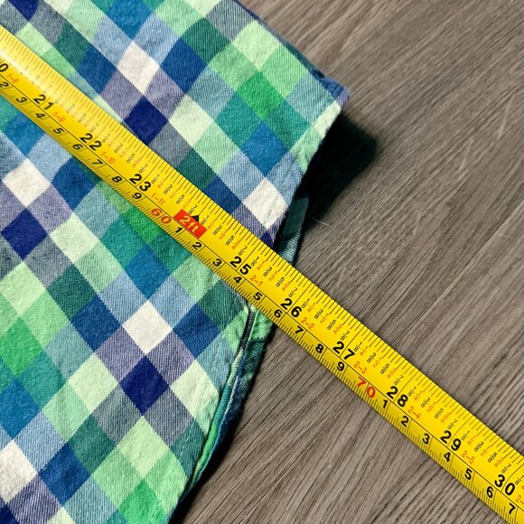 L.L. Bean Men's Scotch Plaid Flannel Shirt - Blue/Green - Picture 5 of 10